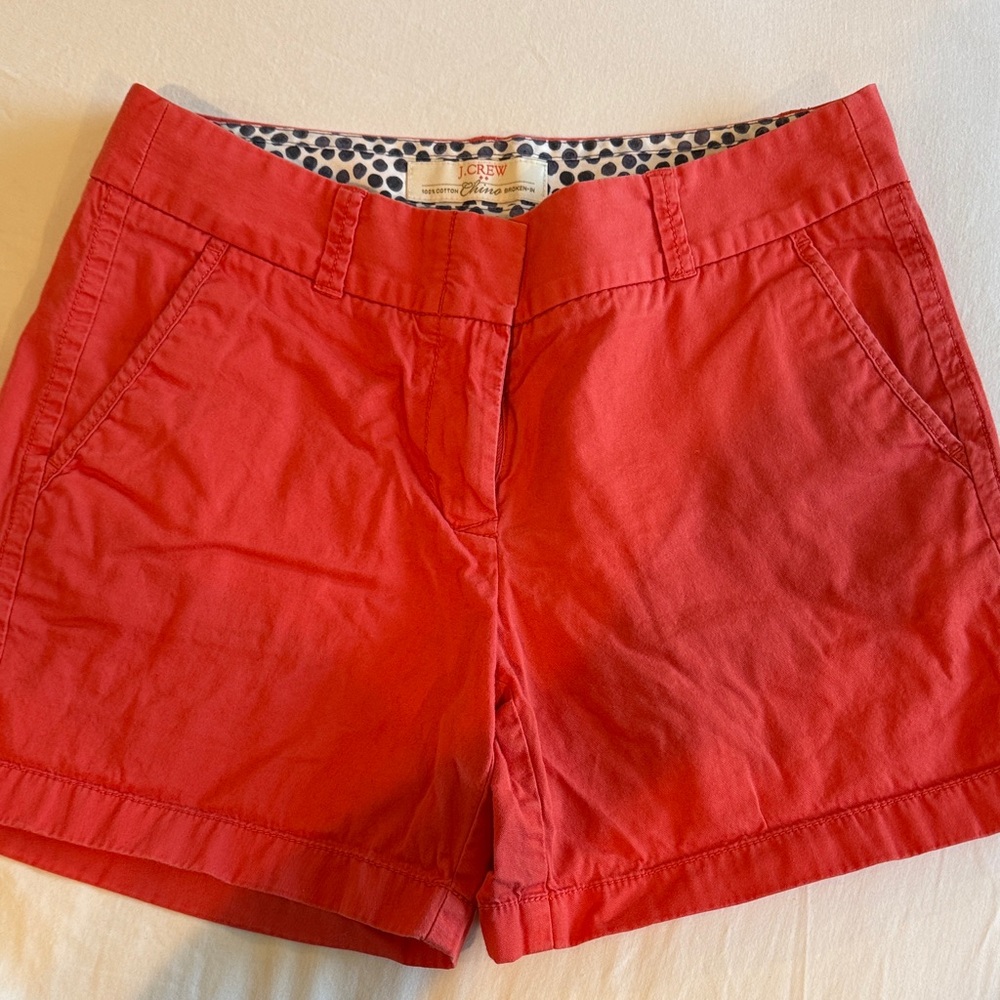 J. Crew Vibrant Coral Women's Shorts